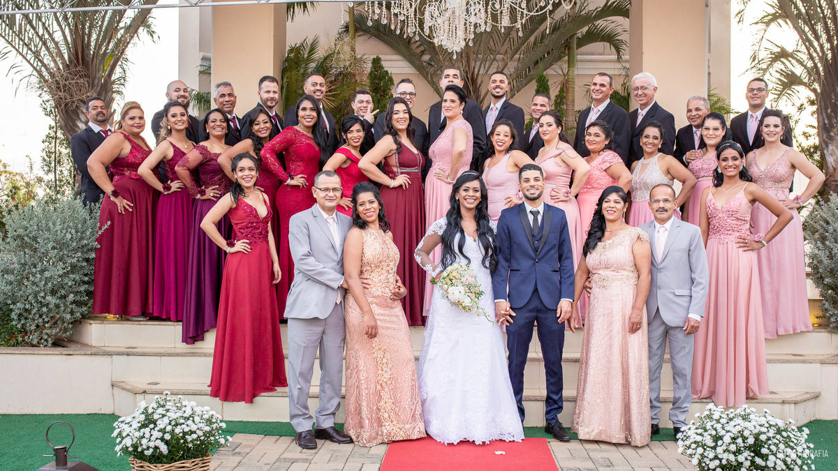 Fotos dos padrinhos no Buffet Imagem Campestre