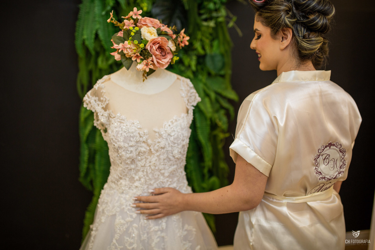 Making off da noiva no Ateliê Fernanda Moraes