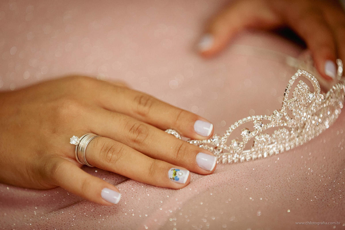 Foto da coroa de debutante