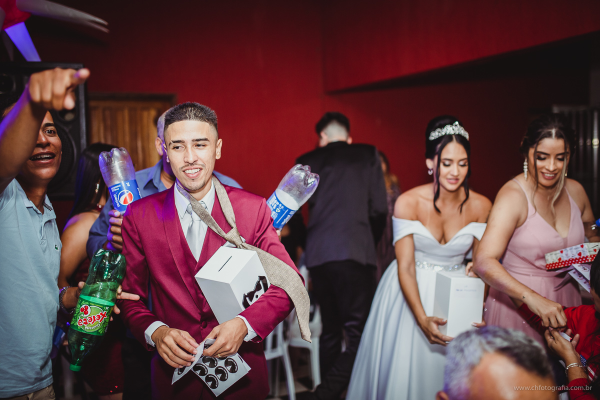 Momento da gravata, foto do sapatinho da noiva