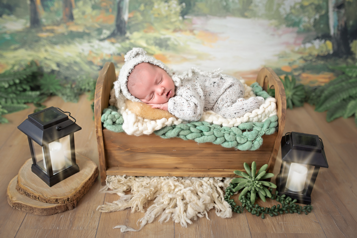 Floresta + Berço de Madeira