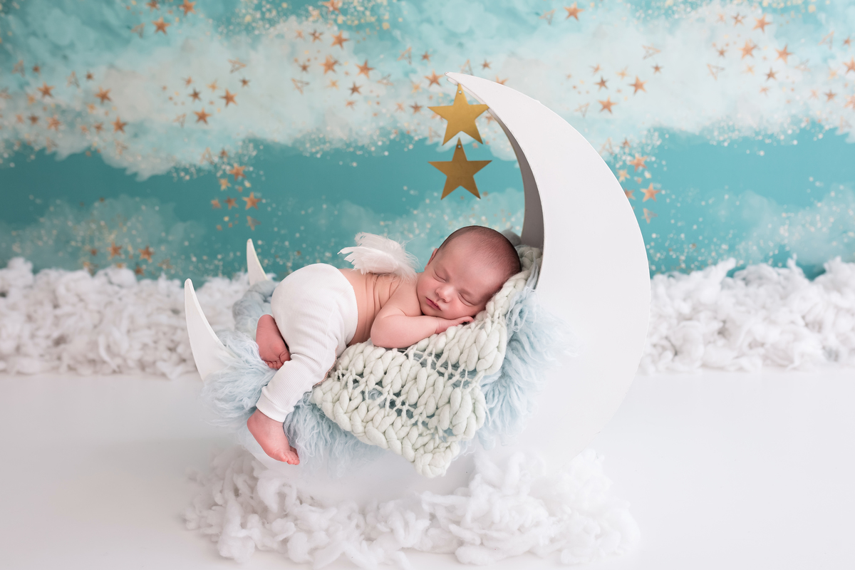 Verde estrelado + Lua