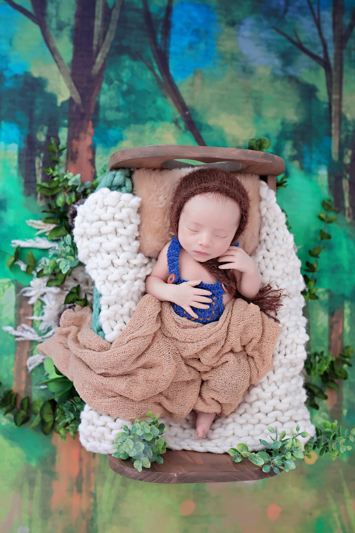 Floresta + Berço de Madeira