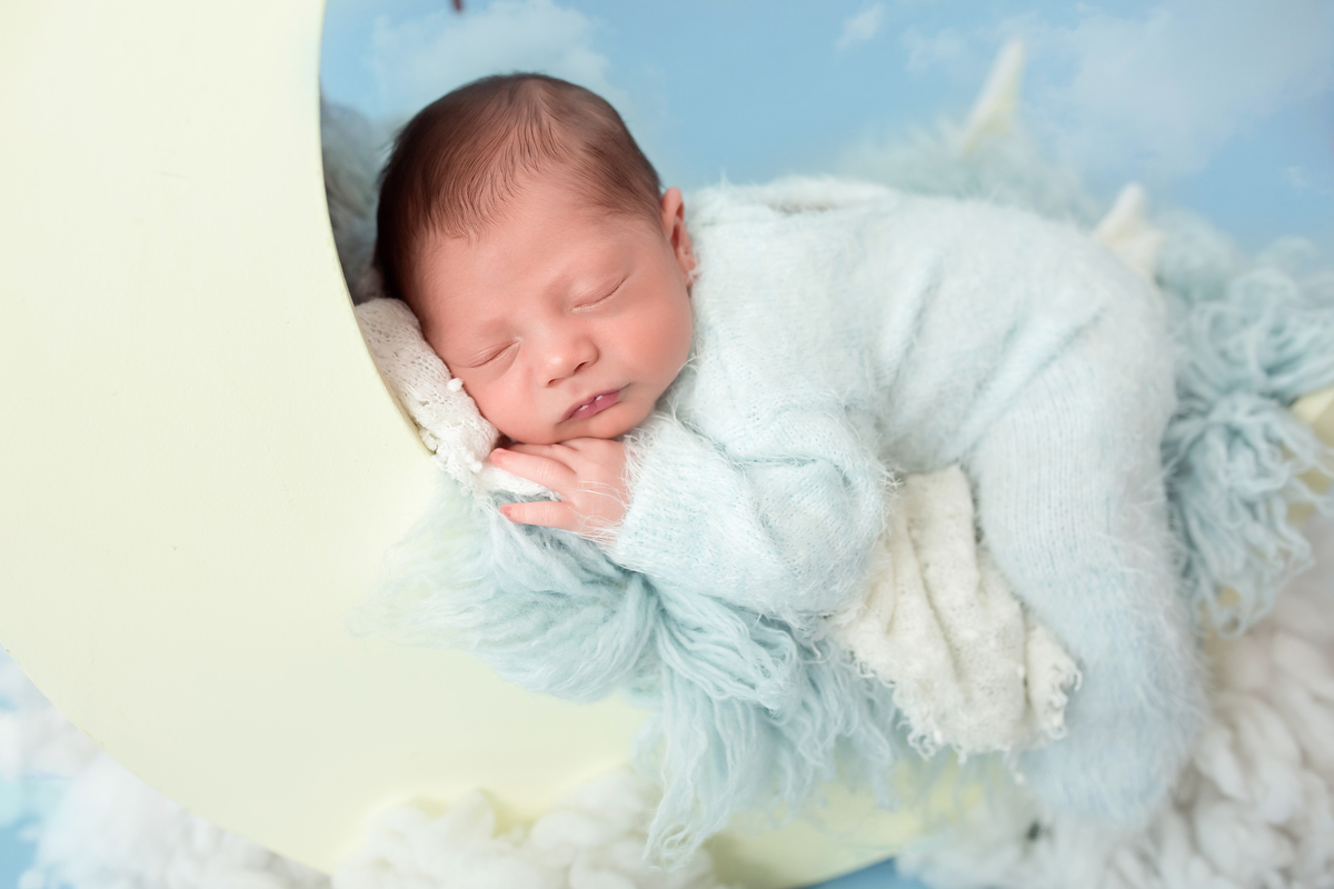 Céu Azul Claro + Lua