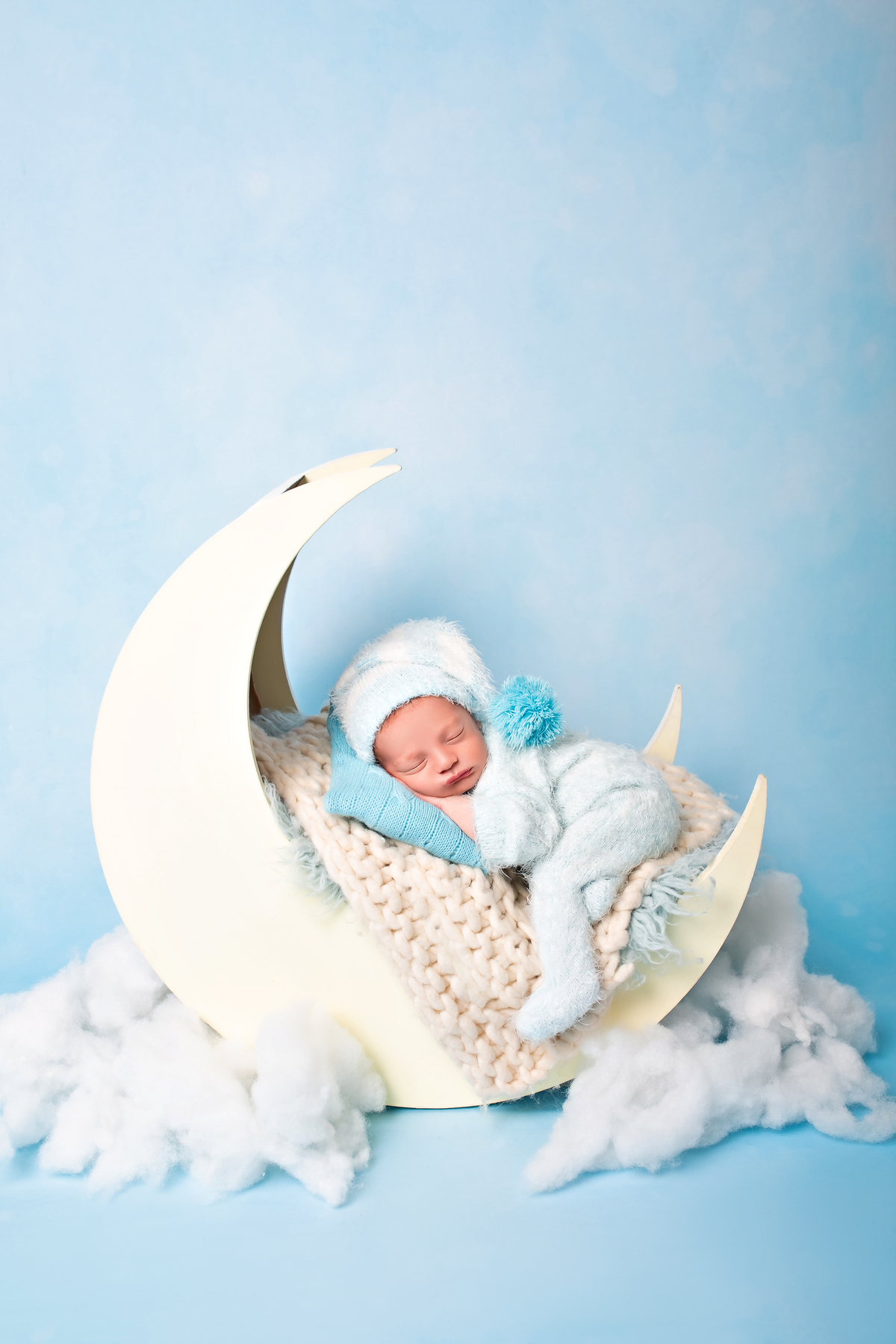 Céu Azul Claro + Lua