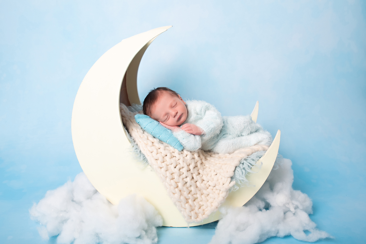 Céu Azul Claro + Lua