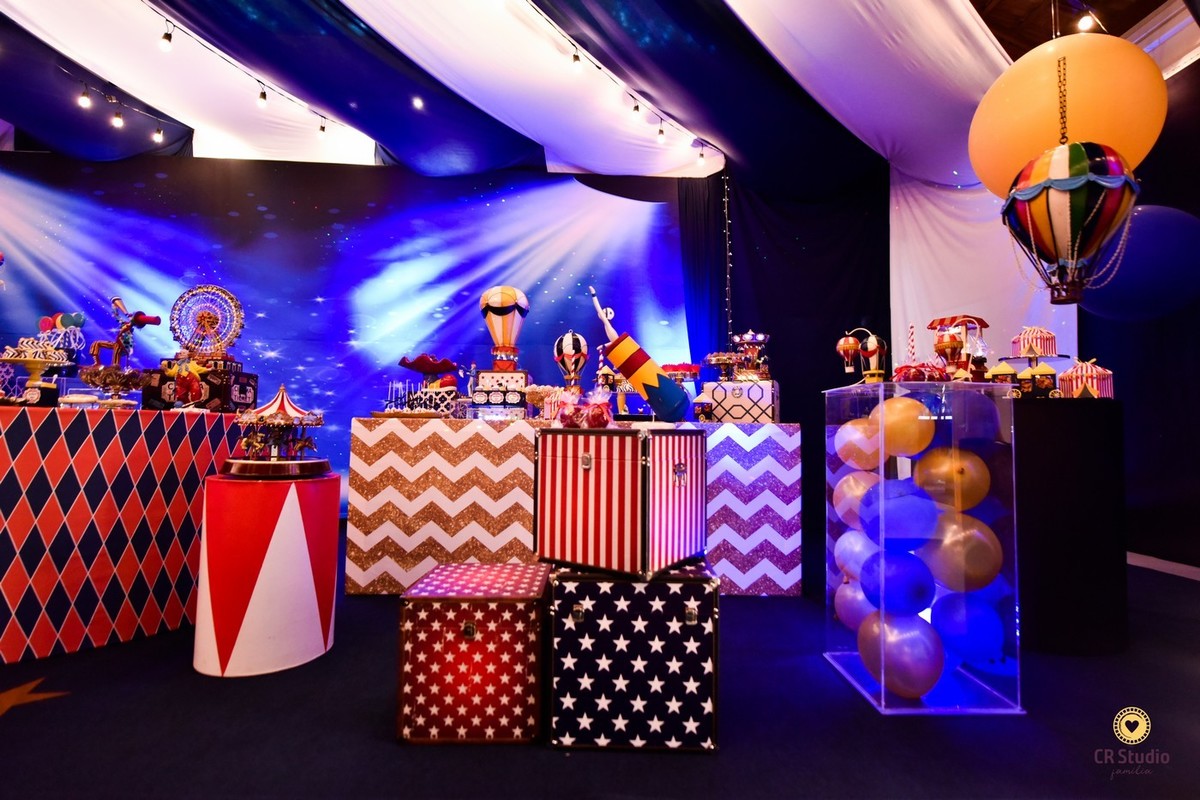 Linda decoração de circo