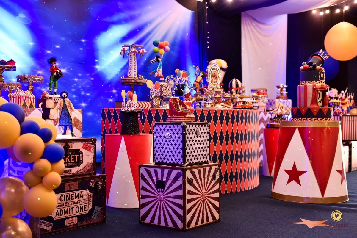 Linda decoração de circo
