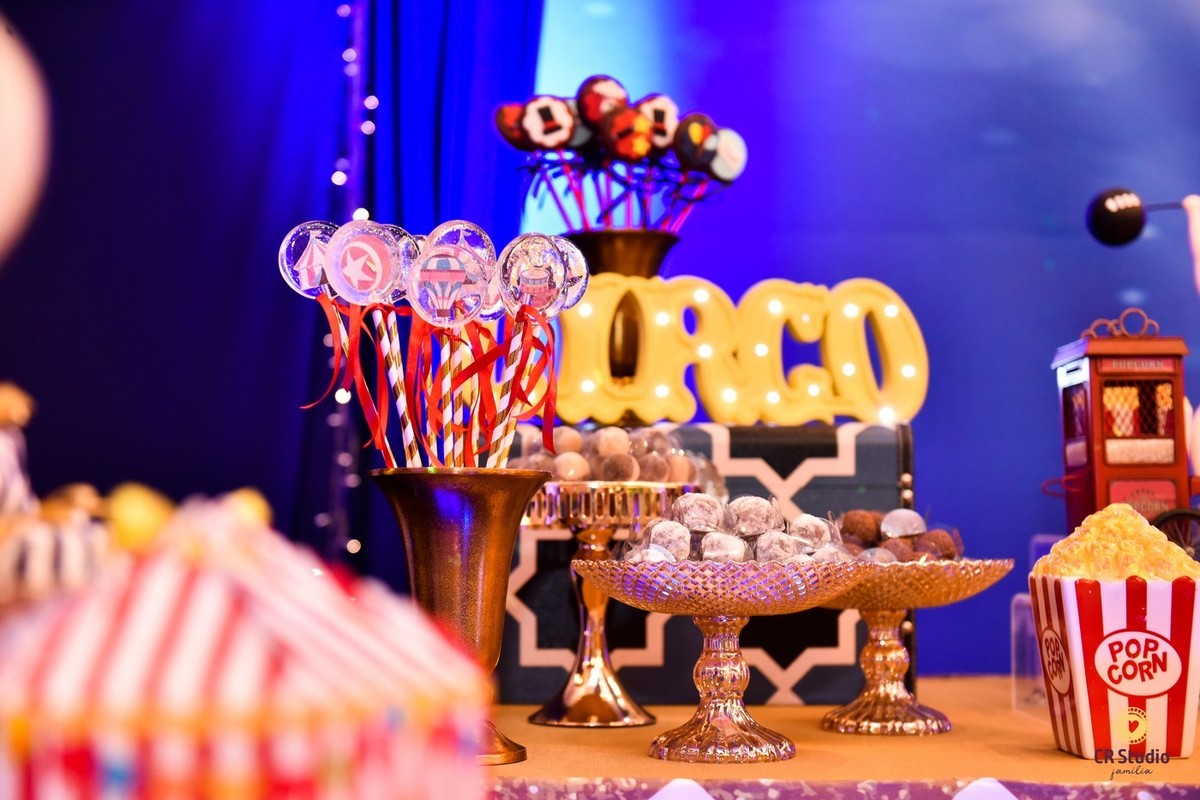 Linda decoração de circo