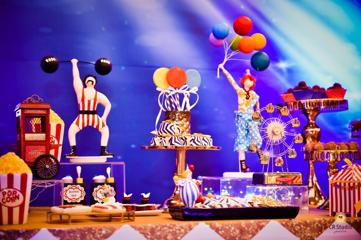 Linda decoração de circo