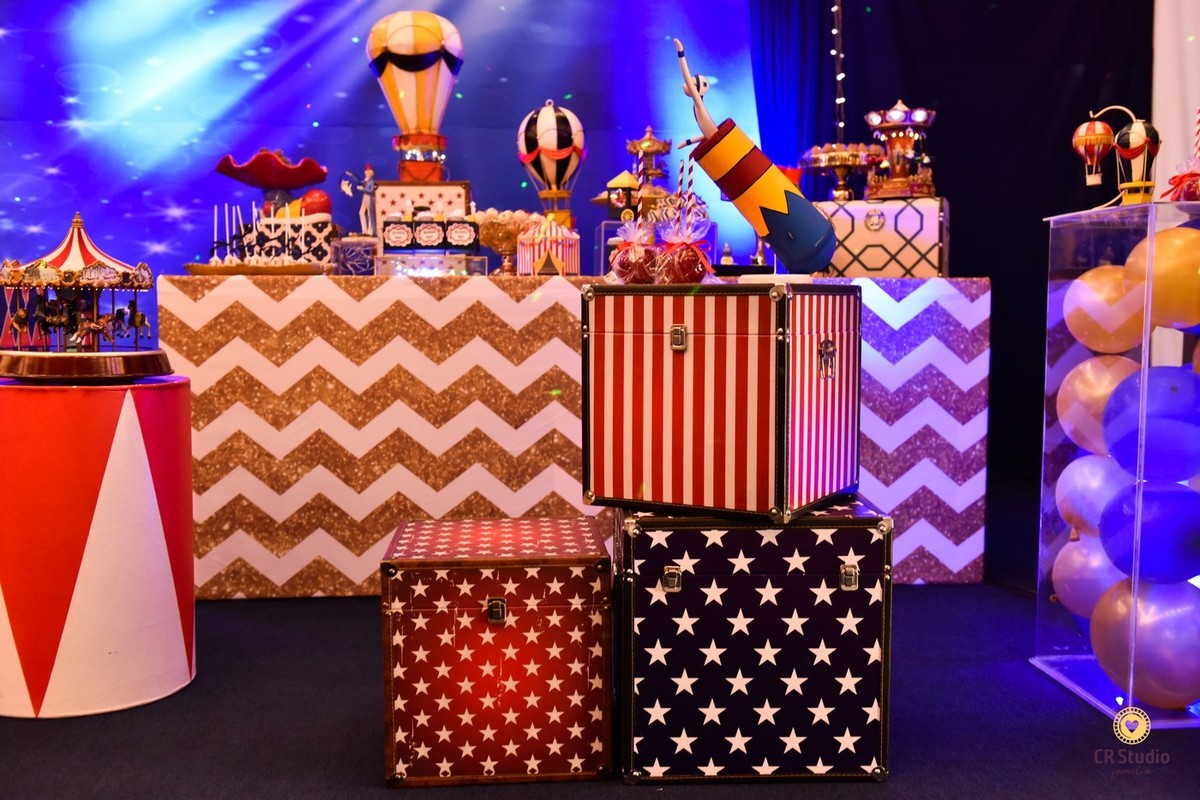 Linda decoração de circo