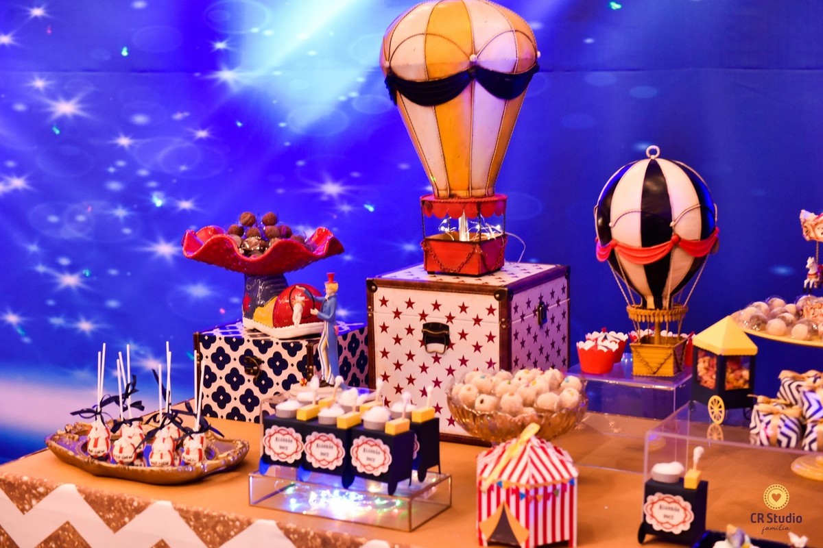 Linda decoração de circo