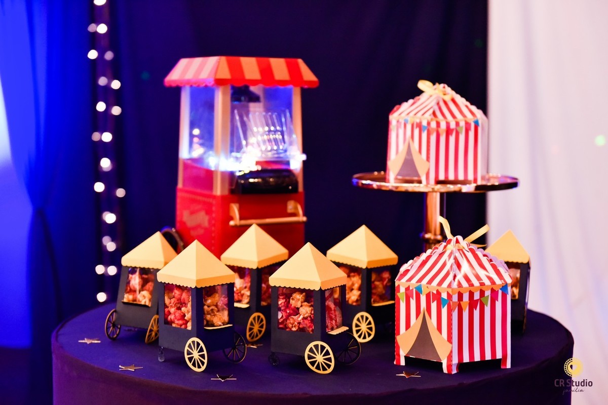 Linda decoração de circo