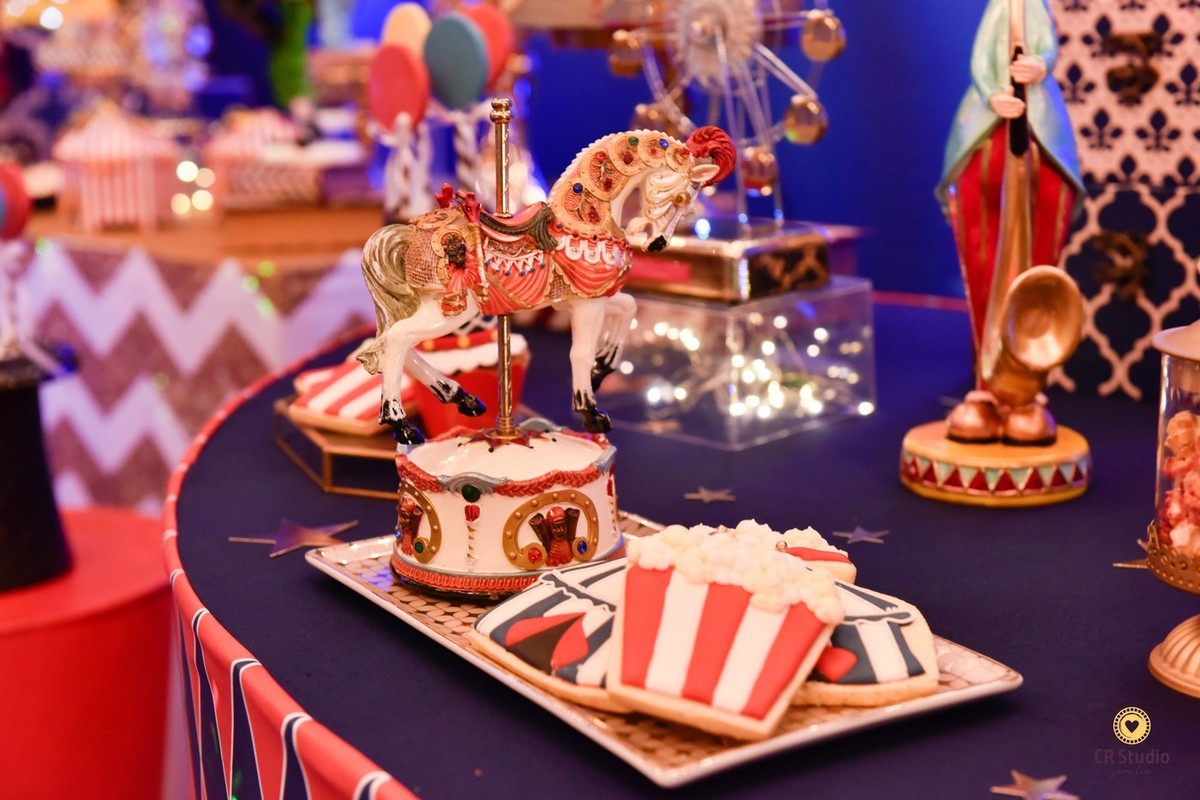 Linda decoração de circo