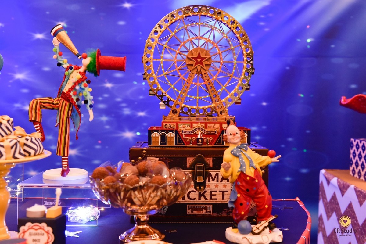 Linda decoração de circo