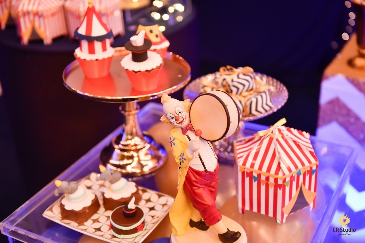 Linda decoração de circo