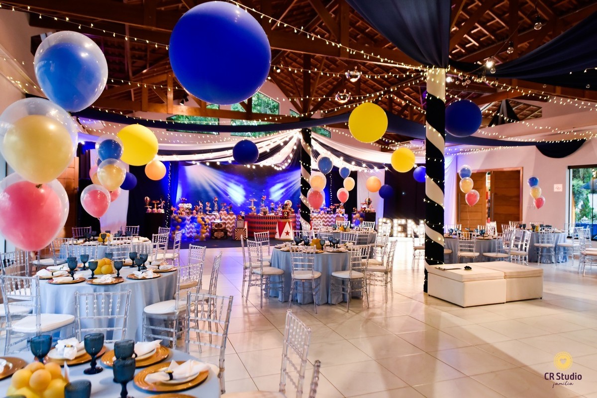 Linda decoração de circo