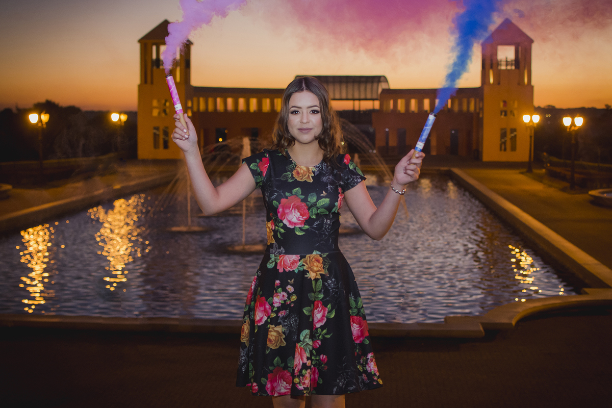 Colorida fim de tarde