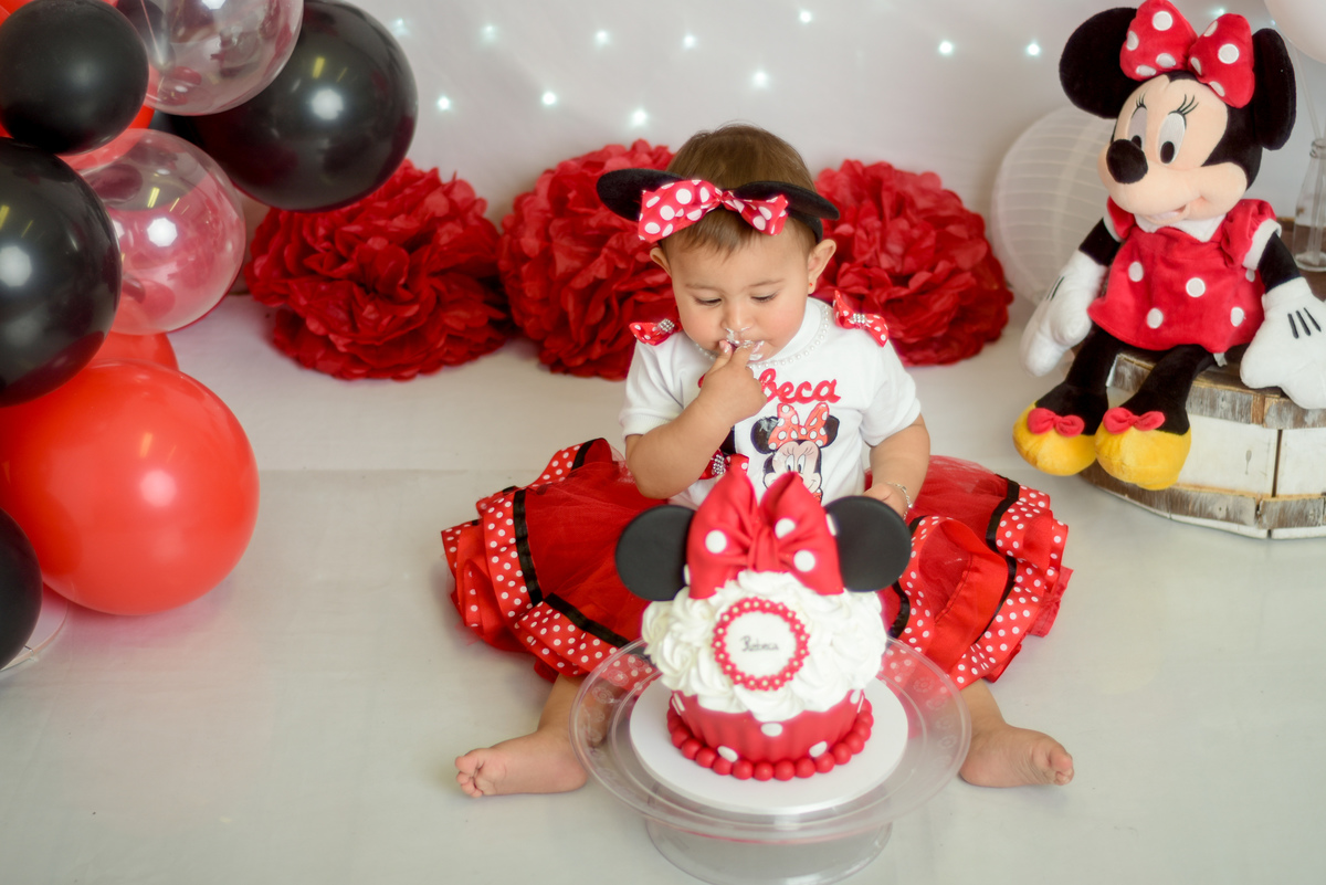 SMASH THE CAKE REBECA - MINNIE VERMELHA