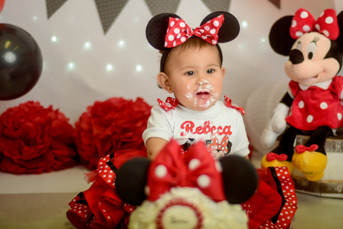 SMASH THE CAKE REBECA - MINNIE VERMELHA