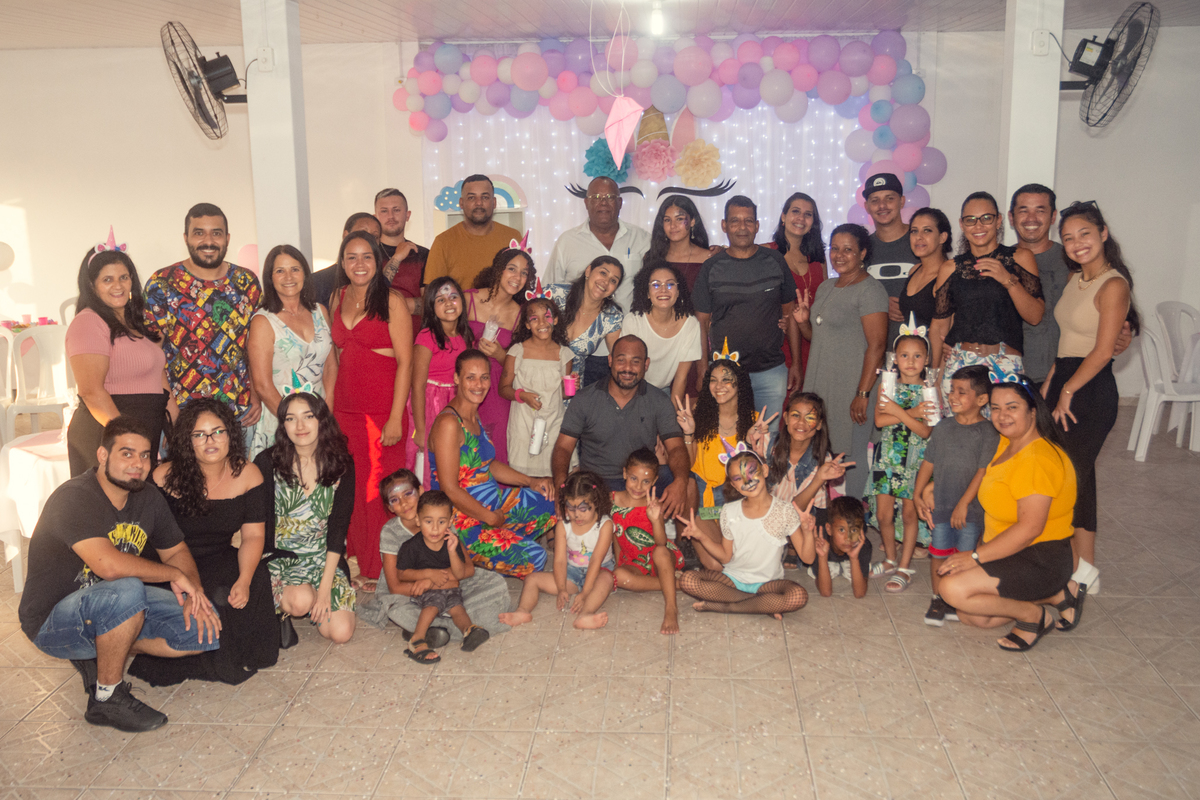 Família reunida logo temos que ter esse momento registrado.