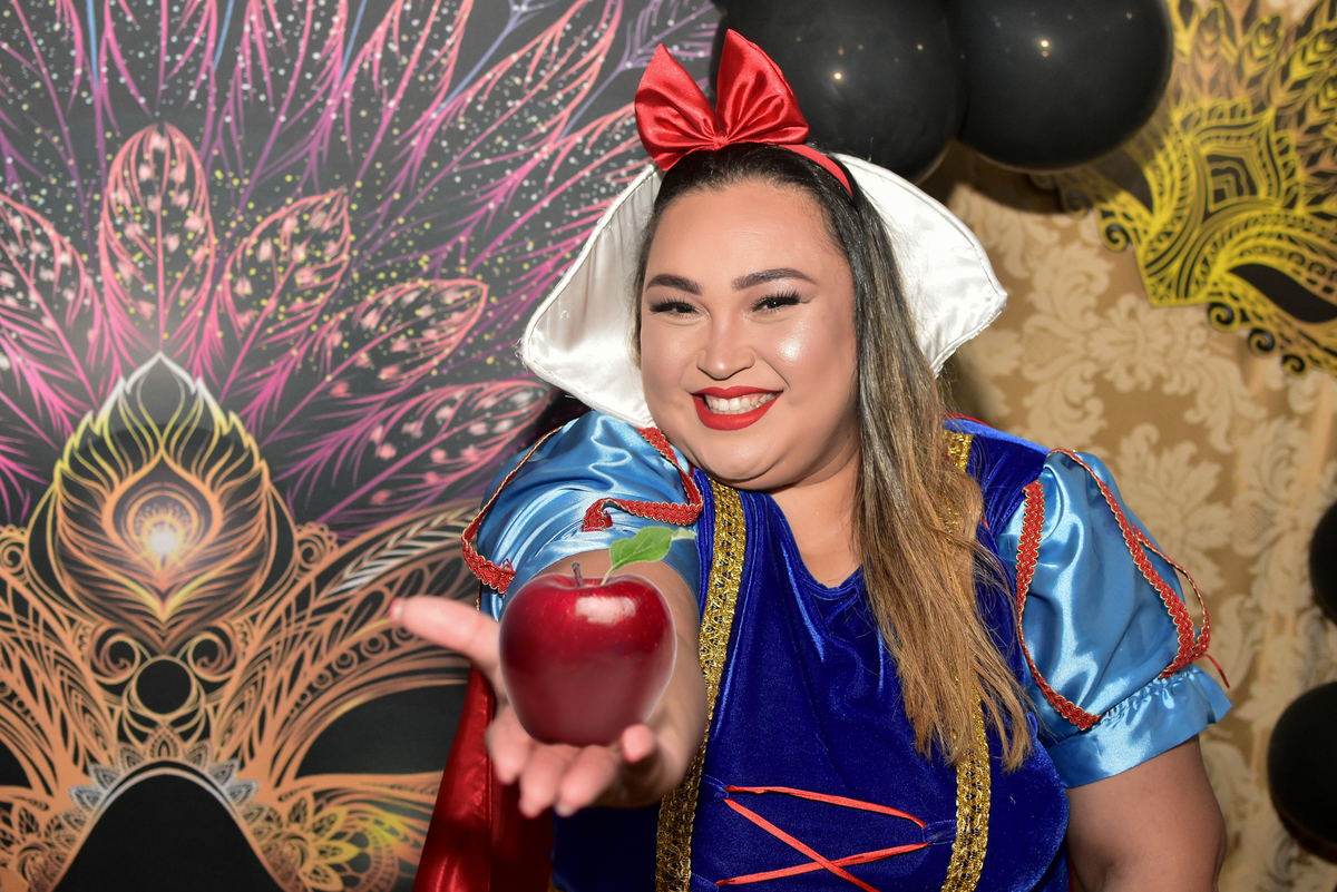 Festa a fantasia, branca de neve, fotografia de aniversário, fotógrafo em Piraquara