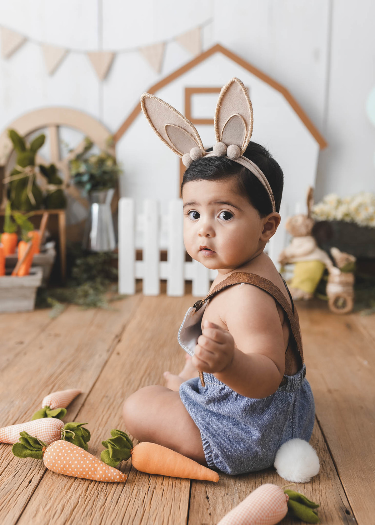 Ensaio infantil de páscoa