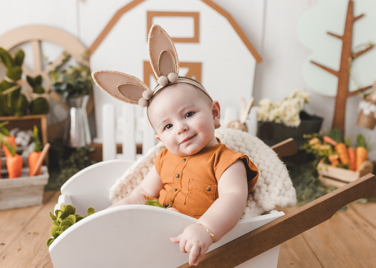 Ensaio infantil de páscoa