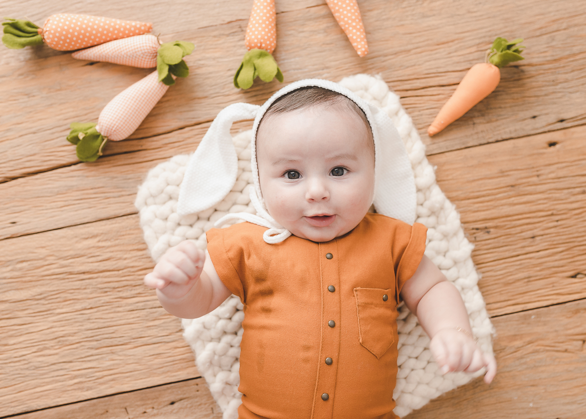 Ensaio infantil de páscoa
