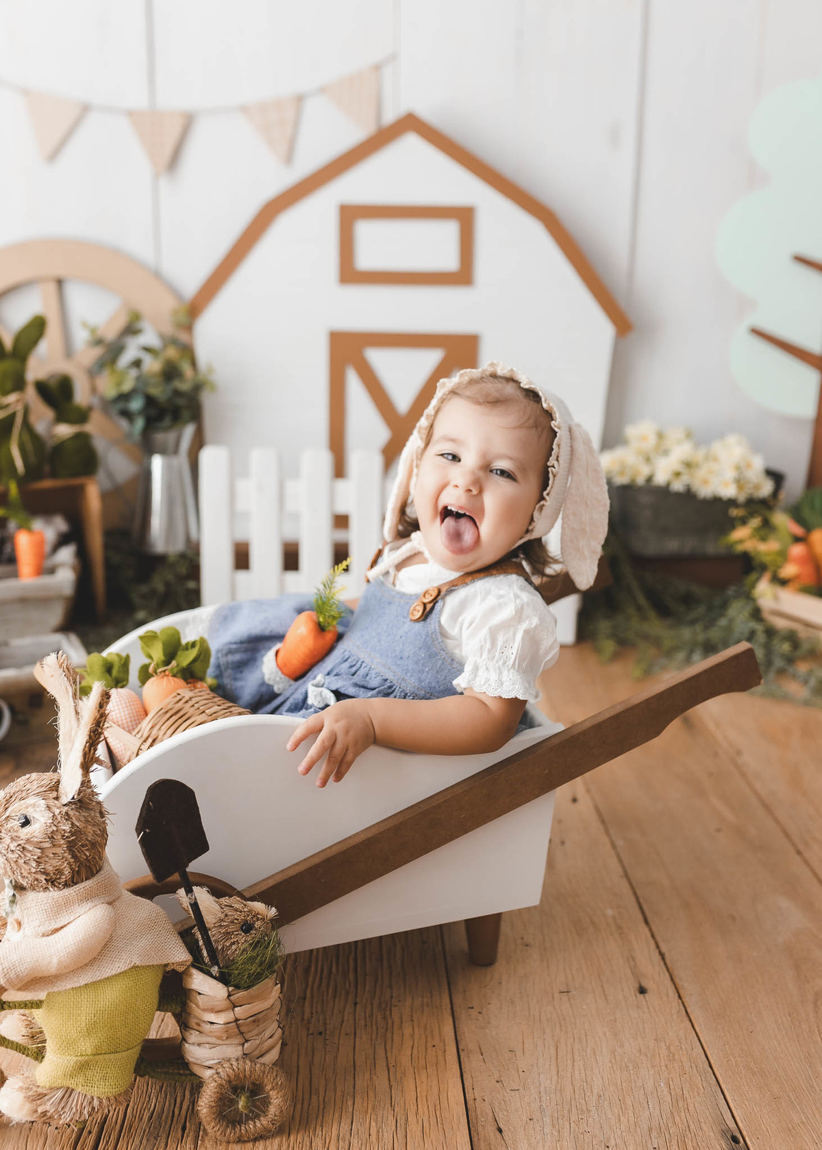 Ensaio infantil de páscoa