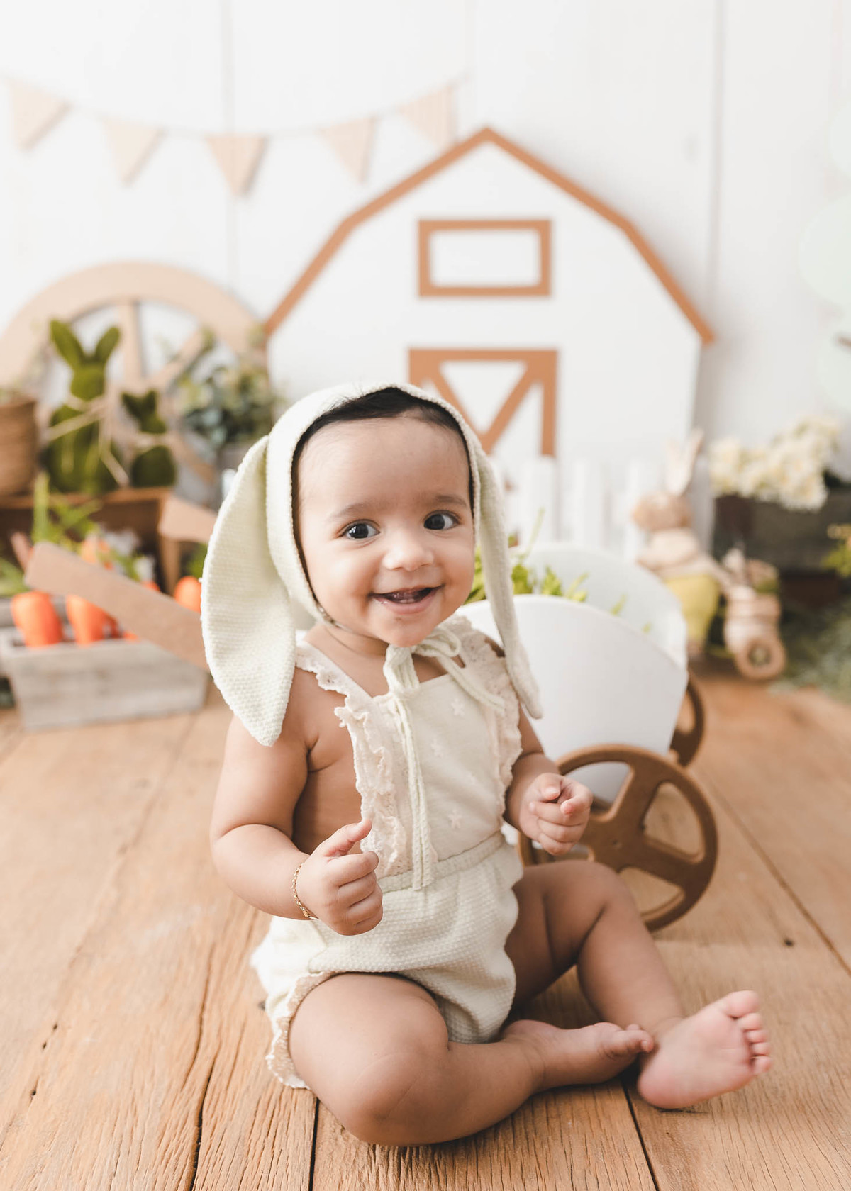 Ensaio infantil de páscoa