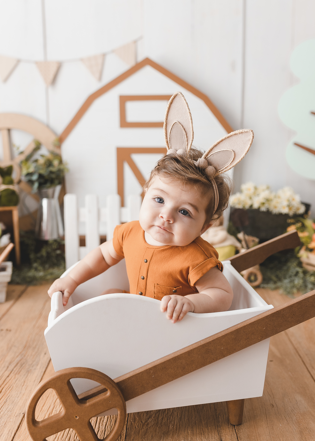 Ensaio infantil de páscoa