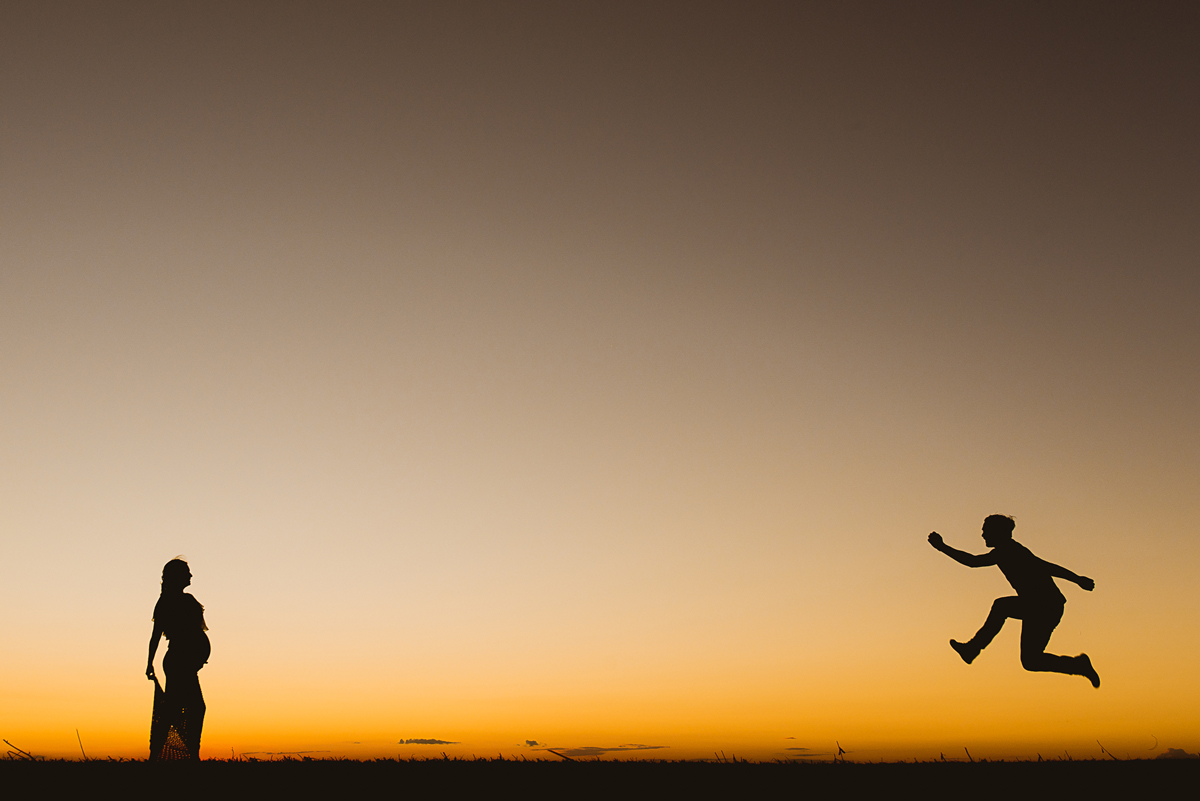 Paizão pulando de alegria com a chegada da sua princesinha