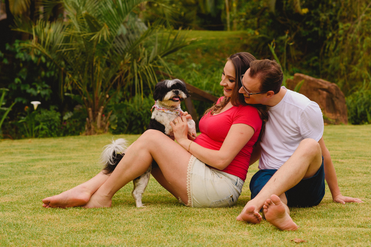 O cachorrinho também teve sua vez