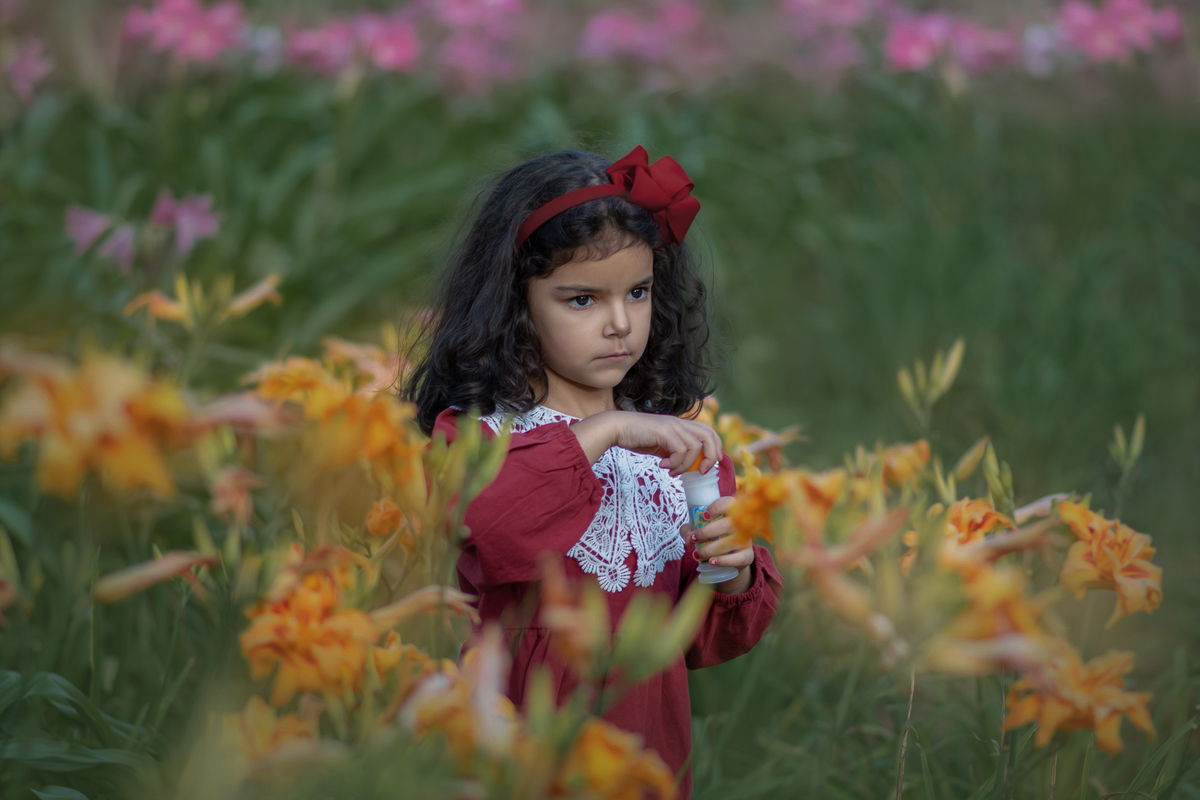 Ensaio fotográfico infantil realizado no Parque Central de Santo André. Fotografia artística. Ensaio de Natal externo, fotógrafo em Santo André.