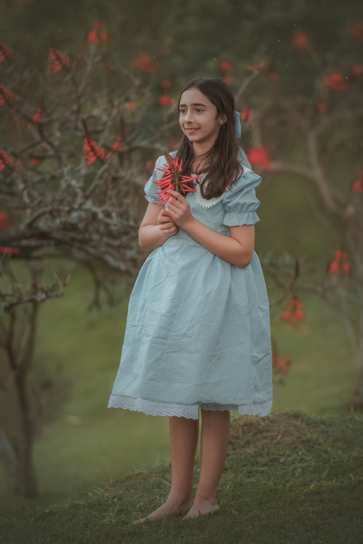 Ensaio fotográfico artístico com tema Alice no pais das maravilhas, ensaio infantil, parque central de Santo André, fotógrafo em Santo André, no ABC Paulista. ensaio de 11 anos. fotógrafo de ensaio infantil. 