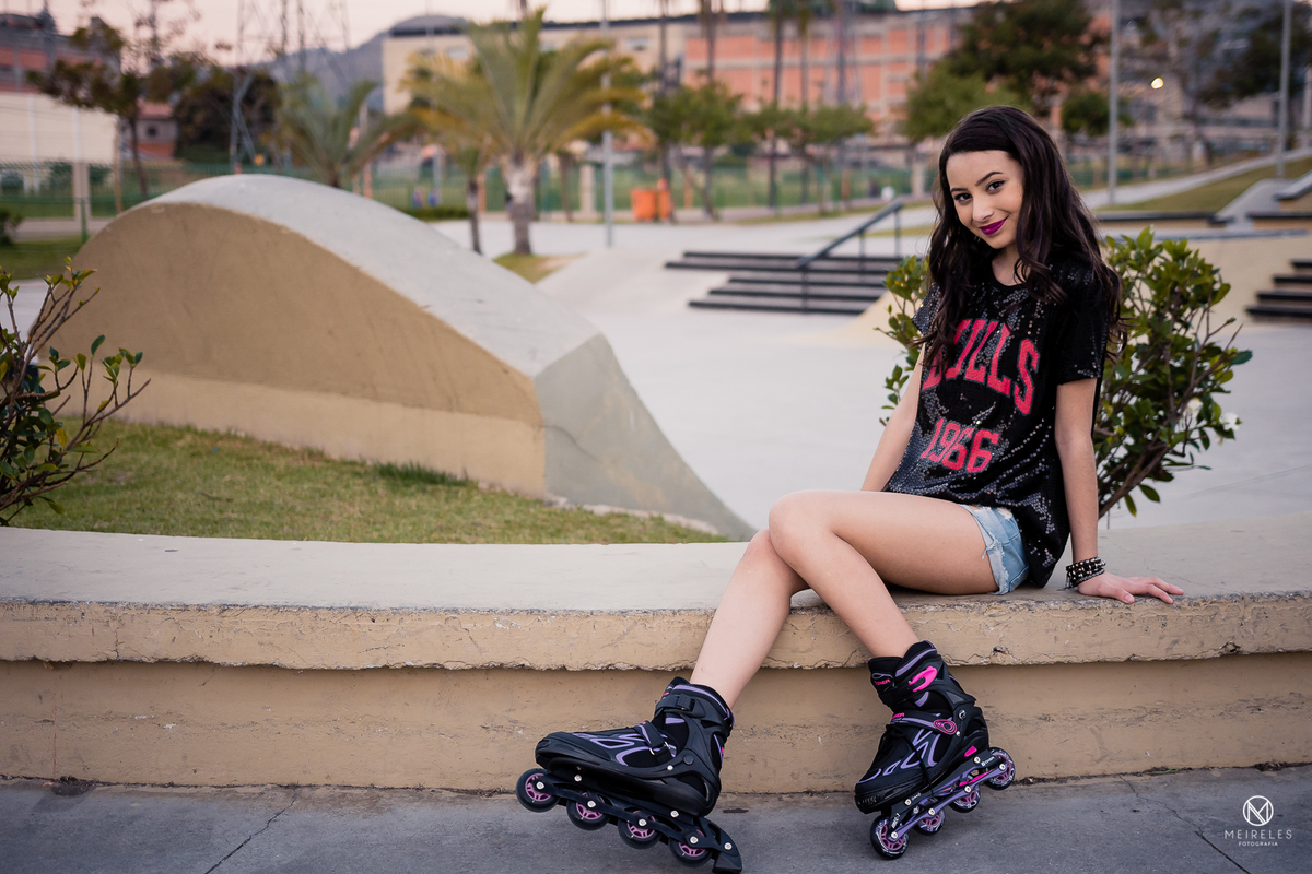 Ensaio fotografico feminino - parque madureira - rj - Rio de Janeiro - por Jefferson Meireles Fotografia - fotógrafo na - rio das ostras - cabo frio - duque de caxias - manoela antelo andando de patins