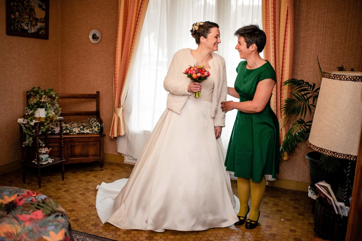 casamento David e Sophie em  Salbris frança madrinha 