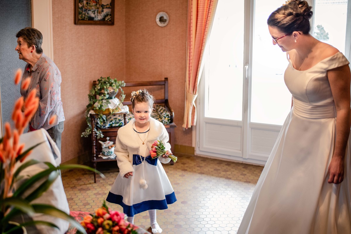 casamento David e Sophie em  Salbris frança avó e filha 