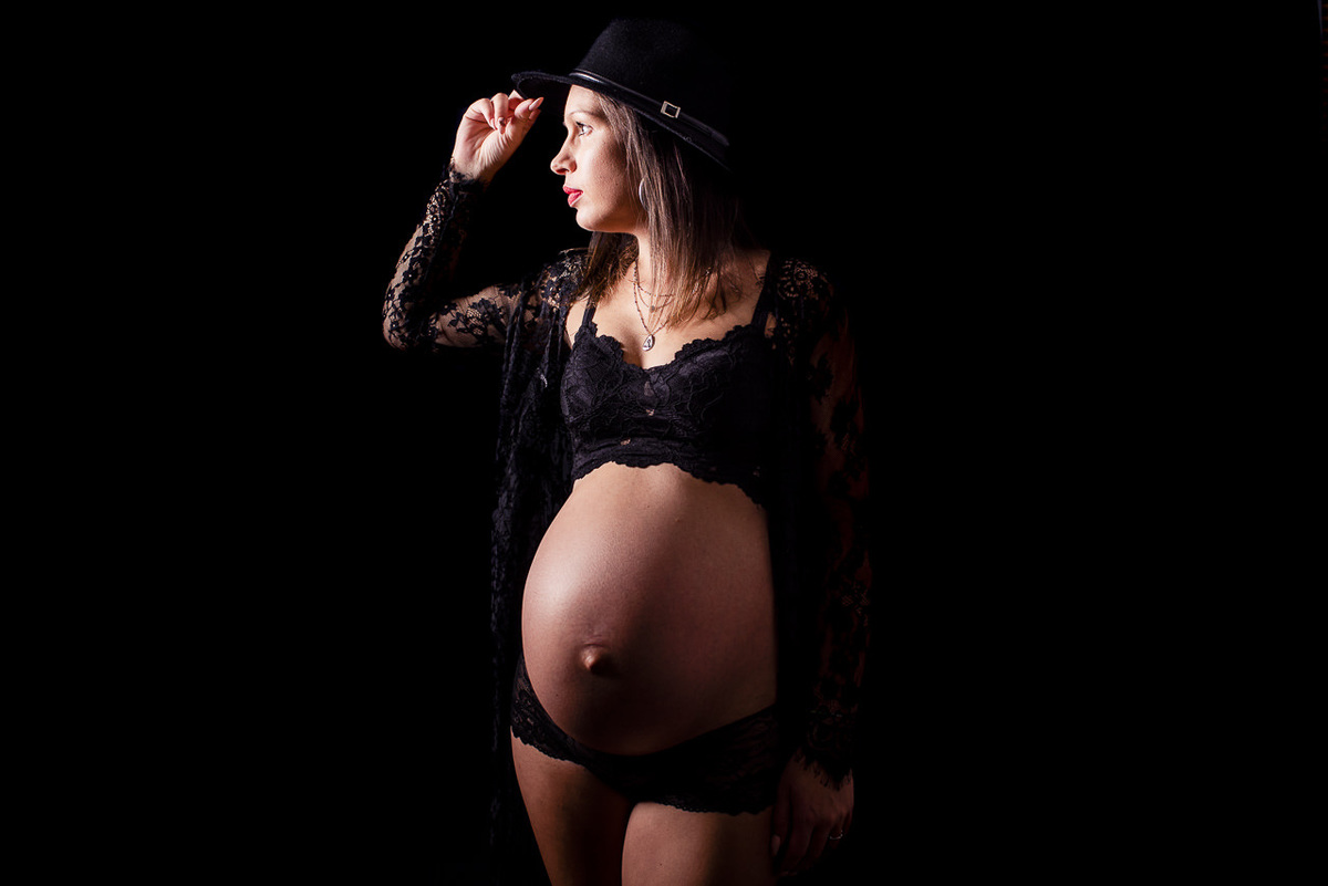 Sessão de grávida em Estúdio 