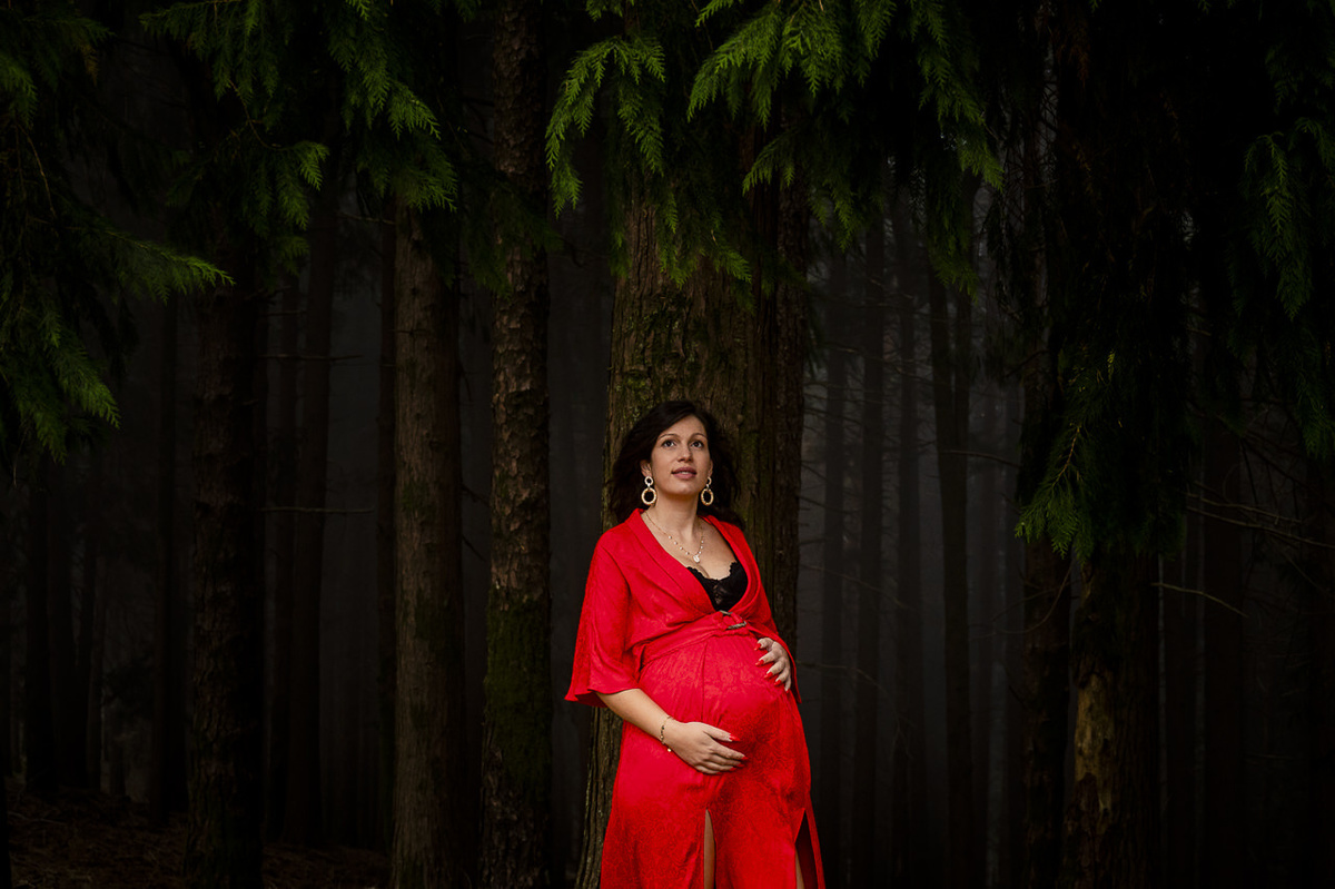 Fotos de grávida na Serra da Lousã