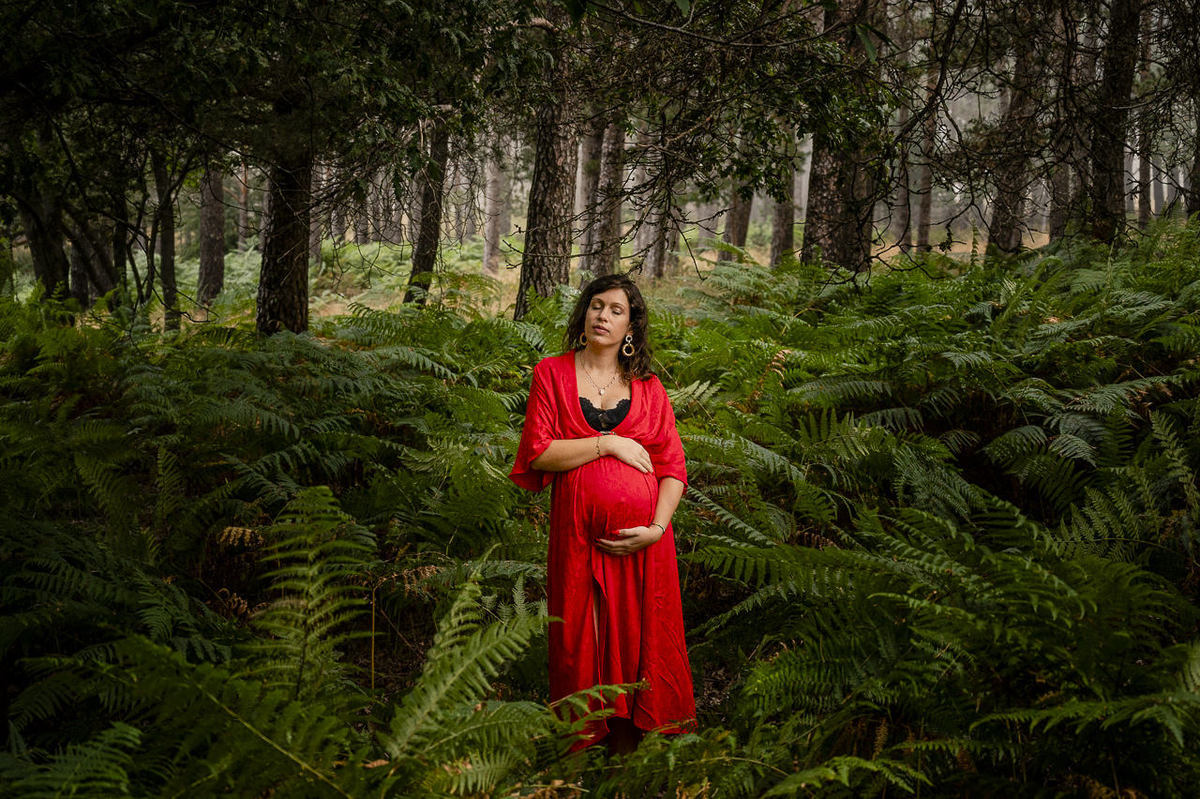 Fotos de grávida na Serra da Lousã