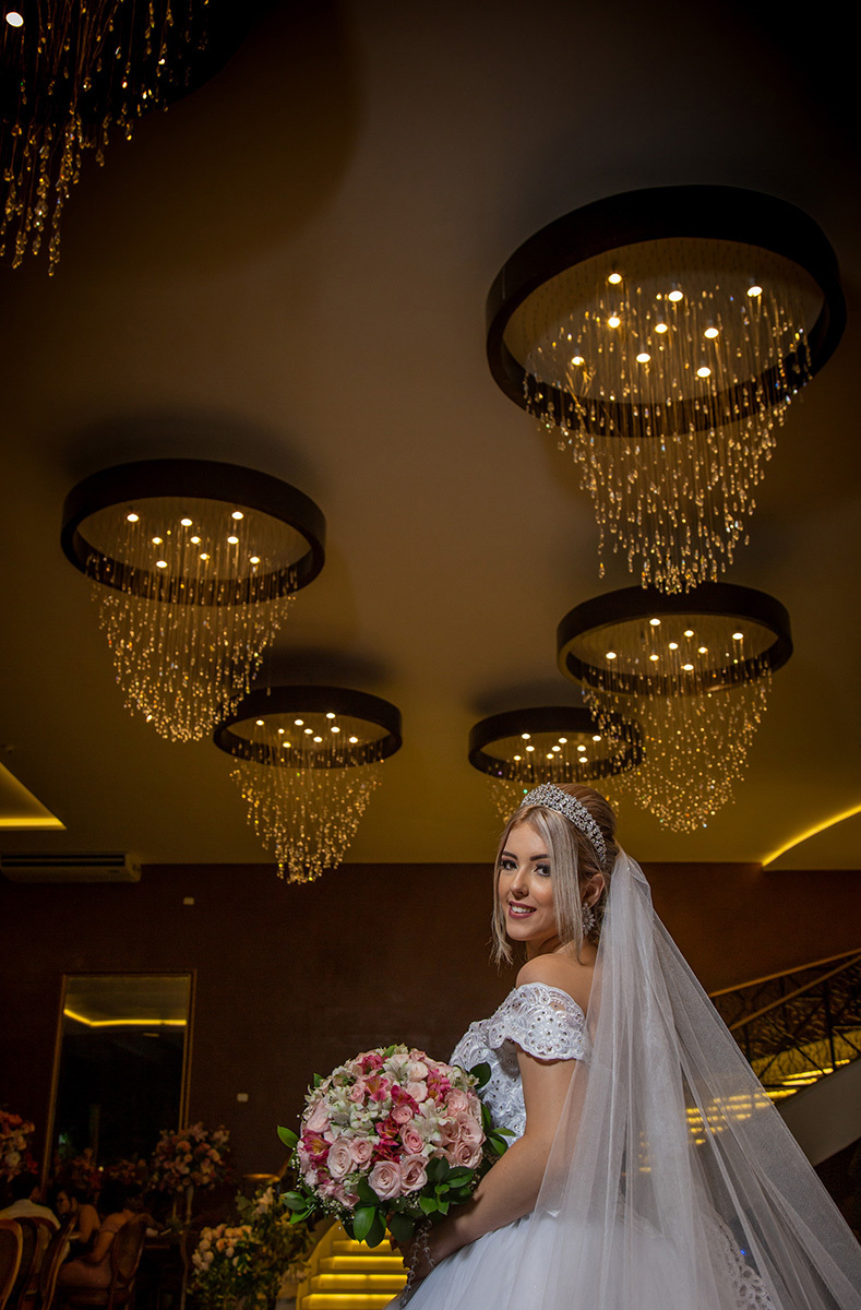 linda foto da noiva na mansão arabesque