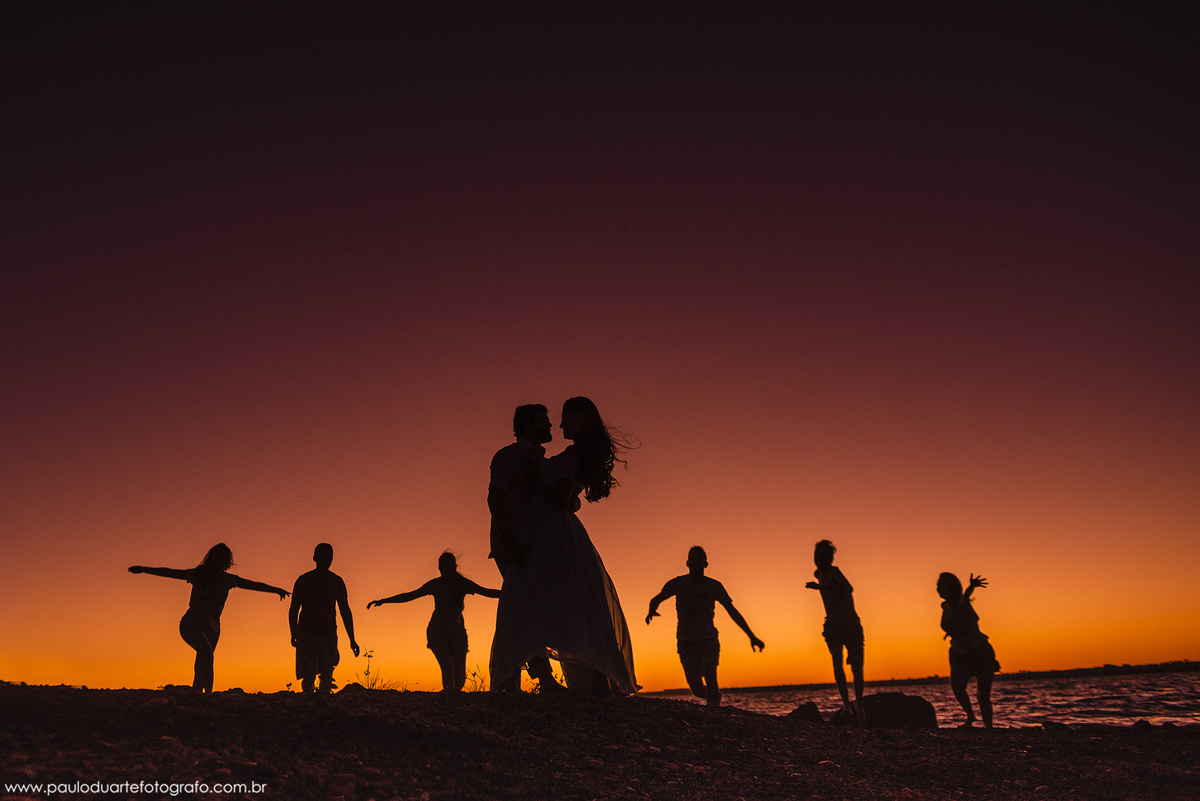 silhueta top de casal com pessoas 