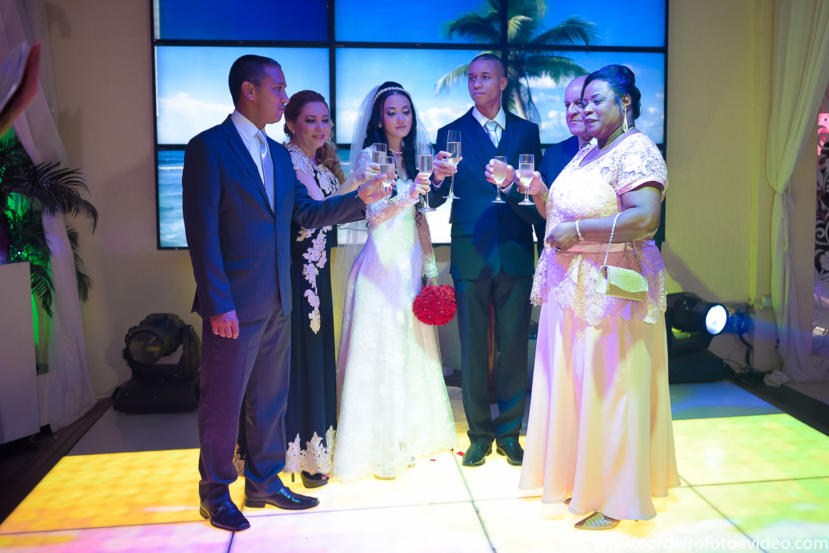 Brinde com familiares