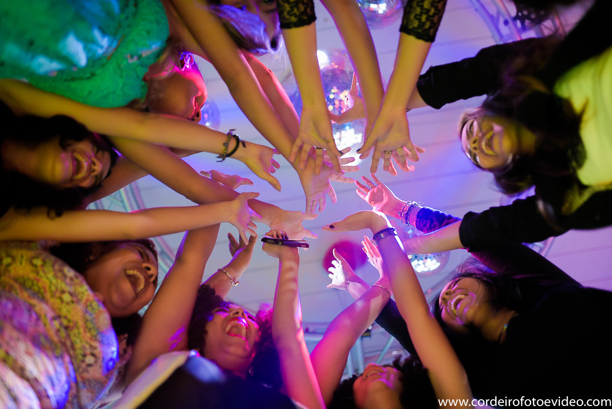 Animação na pista de dança