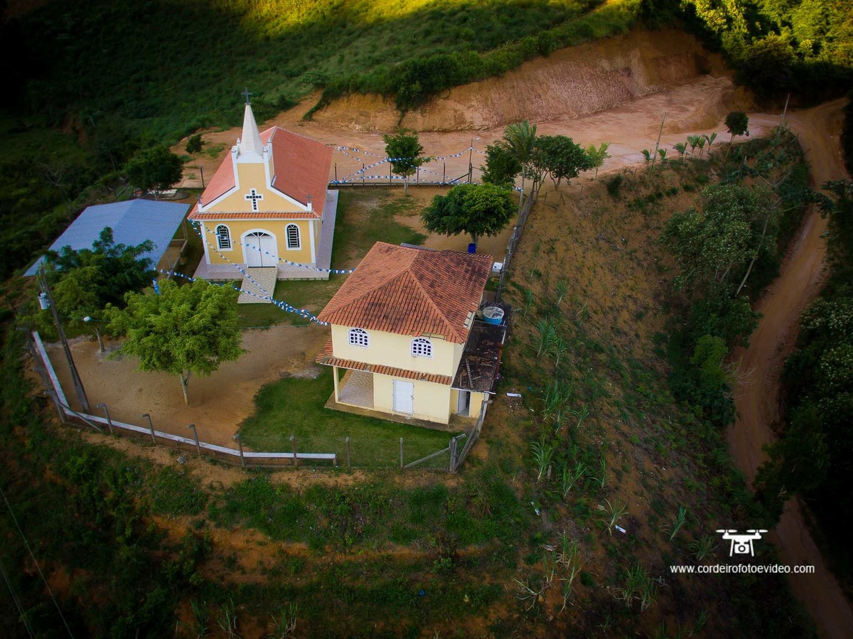 foto aérea da Comunidade Menino Jesus em Alto Guandu - Afonso Claudio - Es
