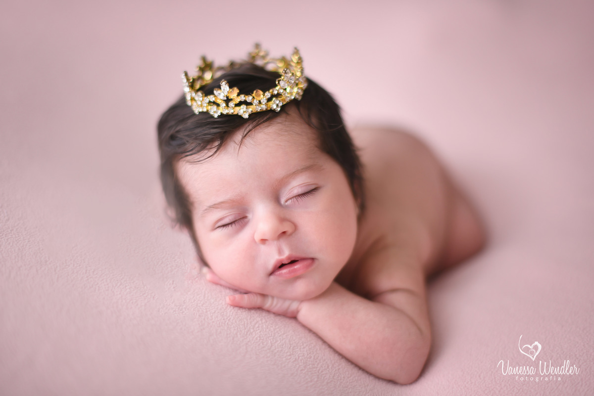 princesa, baby, sessão de fotos