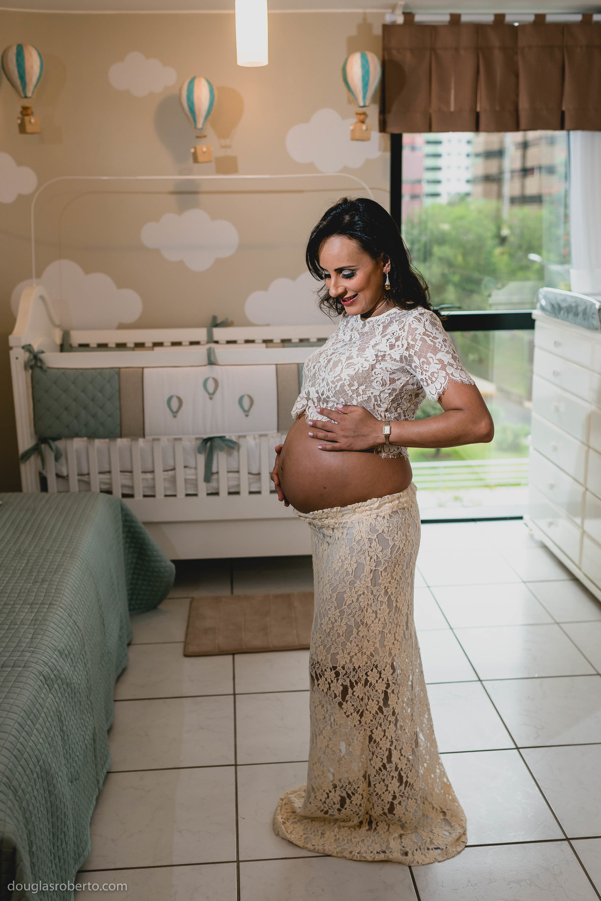 ensaio gestante em casa