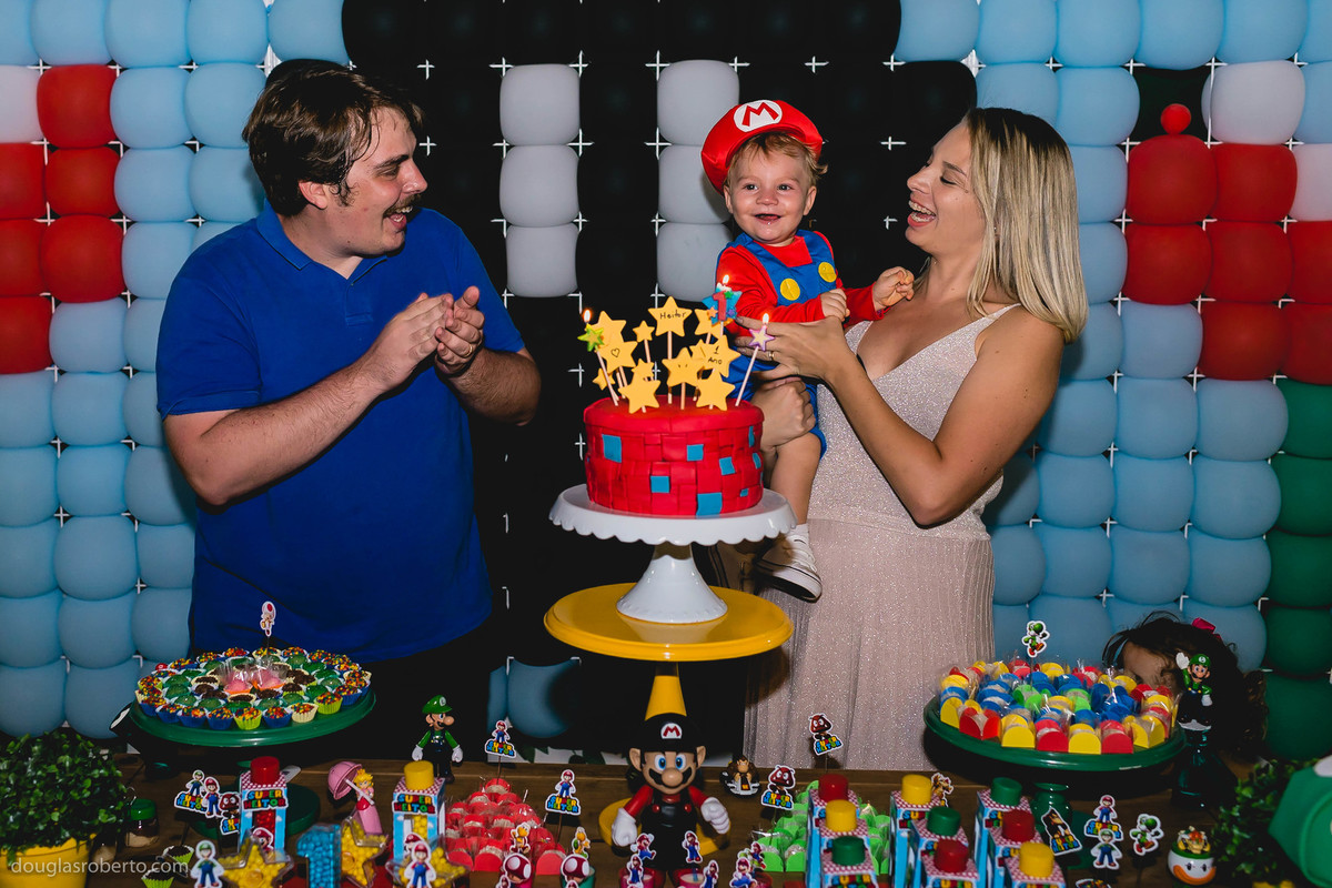 festa infanti de mario bros